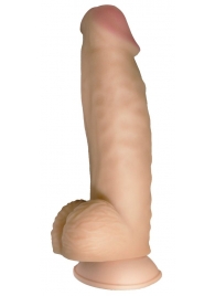 Телесный реалистичный фаллоимитатор на черных трусиках Real Big Strap-On - 34,5 см. - LOVETOY (А-Полимер) - купить с доставкой в Подольске