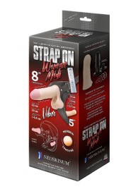 Вибрострапон Woman Midi с вагинальной пробкой - 22 см. - LOVETOY (А-Полимер) - купить с доставкой в Подольске