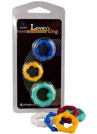 Набор из 3 цветных эрекционных колец Love Ring - Sitabella - в Подольске купить с доставкой