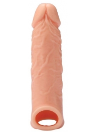 Телесная насадка EXTENDER WITH BALL STRAP 6.5 - 17 см. - Dream Toys - в Подольске купить с доставкой