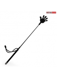 Черный стек с наконечником-ладошкой - 55 см. - Notabu - купить с доставкой в Подольске