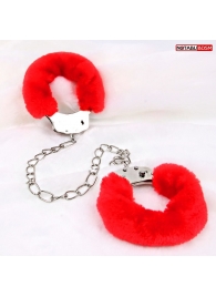 Металлические оковы с мягкой красной опушкой - Notabu - купить с доставкой в Подольске