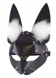 Черная маска  Зайка  с меховыми ушками - Sitabella - купить с доставкой в Подольске