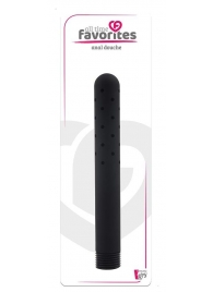 Черная насадка для анального душа ANAL DOUCHE - 15 см. - Dream Toys - купить с доставкой в Подольске