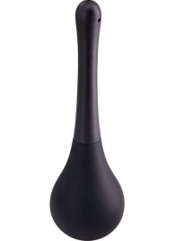 Черный анальный душ SQUEEZE CLEAN с закругленным наконечником - Seven Creations - купить с доставкой в Подольске