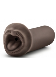 Коричневый мастурбатор-ротик Naughty Nicole - Blush Novelties - в Подольске купить с доставкой
