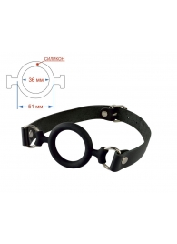 Черный кляп-рамка на регулируемых ремешках - Sitabella - купить с доставкой в Подольске