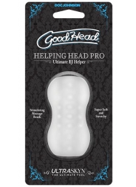 Прозрачный мини-мастурбатор Helping Head Pro - Doc Johnson - в Подольске купить с доставкой