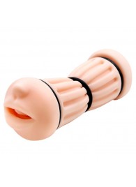 Телесный двусторонний мастурбатор Nancy - ротик и вагина - Baile - в Подольске купить с доставкой