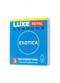 Текстурированные презервативы LUXE Royal Exotica - 3 шт. - Luxe - купить с доставкой в Подольске