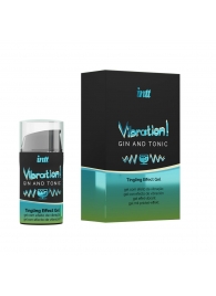 Жидкий интимный гель с эффектом вибрации Vibration! Gin   Tonic - 15 мл. - INTT - купить с доставкой в Подольске