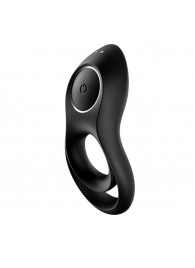 Черное эрекционное виброкольцо Legendary Duo - Satisfyer - в Подольске купить с доставкой