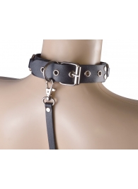 Черный кожаный ошейник  Властелин колец - Sitabella - купить с доставкой в Подольске