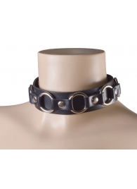 Черный кожаный ошейник  Властелин колец - Sitabella - купить с доставкой в Подольске