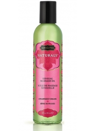 Массажное масло Naturals Strawberry Dreams с ароматом клубники - 236 мл. - Kama Sutra - купить с доставкой в Подольске