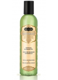 Массажное масло Naturals Vanilla Sandalwood с ароматом ванили и сандала - 236 мл. - Kama Sutra - купить с доставкой в Подольске