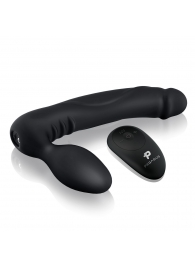 Черный безремневой страпон с вибрацией - 20,3 см. - Pegasus - купить с доставкой в Подольске