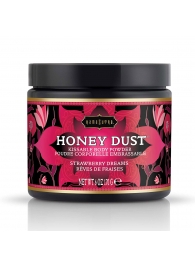 Пудра для тела Honey Dust Body Powder с ароматом клубники - 170 гр. - Kama Sutra - купить с доставкой в Подольске