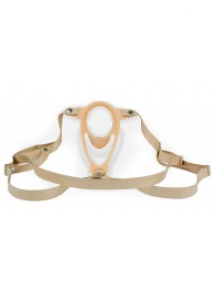 Телесный эректор-ложечка с фиксацией на ремешках MEN STYLE - LOVETOY (А-Полимер) - в Подольске купить с доставкой