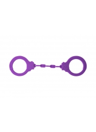 Фиолетовые силиконовые наручники Suppression - Lola Games - купить с доставкой в Подольске