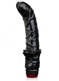 Черный вибромассажер простаты 6  Premium Prostate Massager - BlueLine - в Подольске купить с доставкой