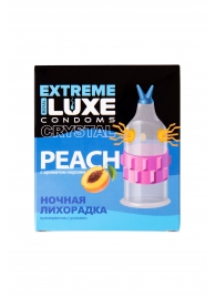 Стимулирующий презерватив  Ночная лихорадка  с ароматом персика - 1 шт. - Luxe - купить с доставкой в Подольске