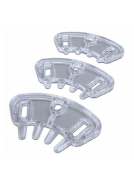 Набор из 3 проставок с шипами для поясов верности Pubic Enemy от MyStim - MyStim - купить с доставкой в Подольске