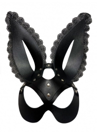 Маска зайки с кружевом на ушках - БДСМ Арсенал - купить с доставкой в Подольске