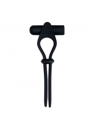 Черное эрекционное лассо с вибропулей Black Tie Affair - Zero Tolerance - в Подольске купить с доставкой