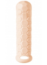 Телесный фаллоудлинитель Homme Long - 15,5 см. - Lola Games - в Подольске купить с доставкой