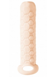 Телесный фаллоудлинитель Homme Long - 13,5 см. - Lola Games - в Подольске купить с доставкой