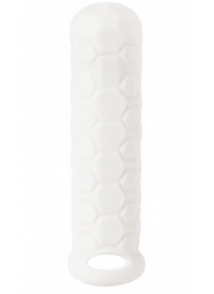 Белый фаллоудлинитель Homme Long - 15,5 см. - Lola Games - в Подольске купить с доставкой