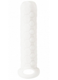 Белый фаллоудлинитель Homme Long - 13,5 см. - Lola Games - в Подольске купить с доставкой