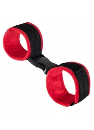 Красно-черные велюровые оковы Anonymo - ToyFa - купить с доставкой в Подольске