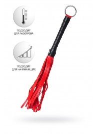 Красно-черный флоггер Anonymo - 28 см. - ToyFa - купить с доставкой в Подольске