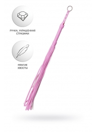 Розовый флоггер Anonymo - 64 см. - ToyFa - купить с доставкой в Подольске