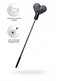 Черный стек со шлепком в форме сердца Anonymo - 35 см. - ToyFa - купить с доставкой в Подольске