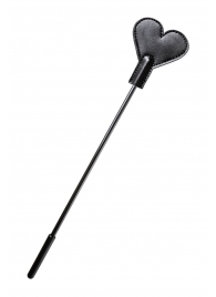 Черный стек со шлепком в форме сердца Anonymo - 35 см. - ToyFa - купить с доставкой в Подольске