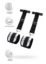 Черно-серебристые фиксаторы для рук на дверь Anonymo - ToyFa - купить с доставкой в Подольске