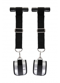 Черно-серебристые фиксаторы для рук на дверь Anonymo - ToyFa - купить с доставкой в Подольске