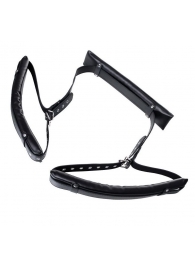 Черные кожаные стропы для фиксации Anonymo - ToyFa - купить с доставкой в Подольске