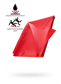 Красная простыня для секса из ПВХ - 220 х 200 см. - ToyFa - купить с доставкой в Подольске