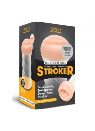 Мастурбатор-ротик ZOLO DEEP THROAT - Zolo - в Подольске купить с доставкой
