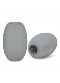 Серый двусторонний мастурбатор MINI BUBBLE - Zolo - в Подольске купить с доставкой