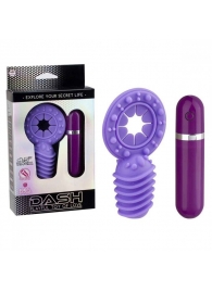 Фиолетовое эрекционное виброкольцо с 10 режимами вибрации Dash - NMC - в Подольске купить с доставкой