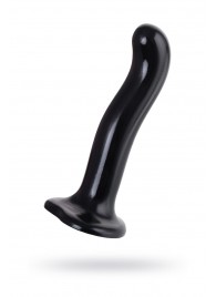 Черный стимулятор для пар P G-Spot Dildo Size M - 18 см. - Strap-on-me - в Подольске купить с доставкой