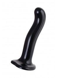 Черный стимулятор для пар P G-Spot Dildo Size M - 18 см. - Strap-on-me - в Подольске купить с доставкой