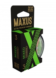 Презервативы в пластиковом кейсе MAXUS AIR Mixed - 3 шт. - Maxus - купить с доставкой в Подольске
