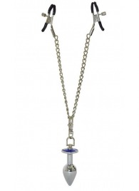 Зажимы для сосков с анальной пробкой - Sitabella - купить с доставкой в Подольске