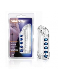 Прозрачный мастурбатор-вагина с 5 стимулирующими бусинами Snatch - Blush Novelties - в Подольске купить с доставкой